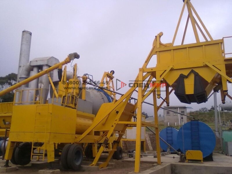 Асфальтный мобильный завод QLB-10 1