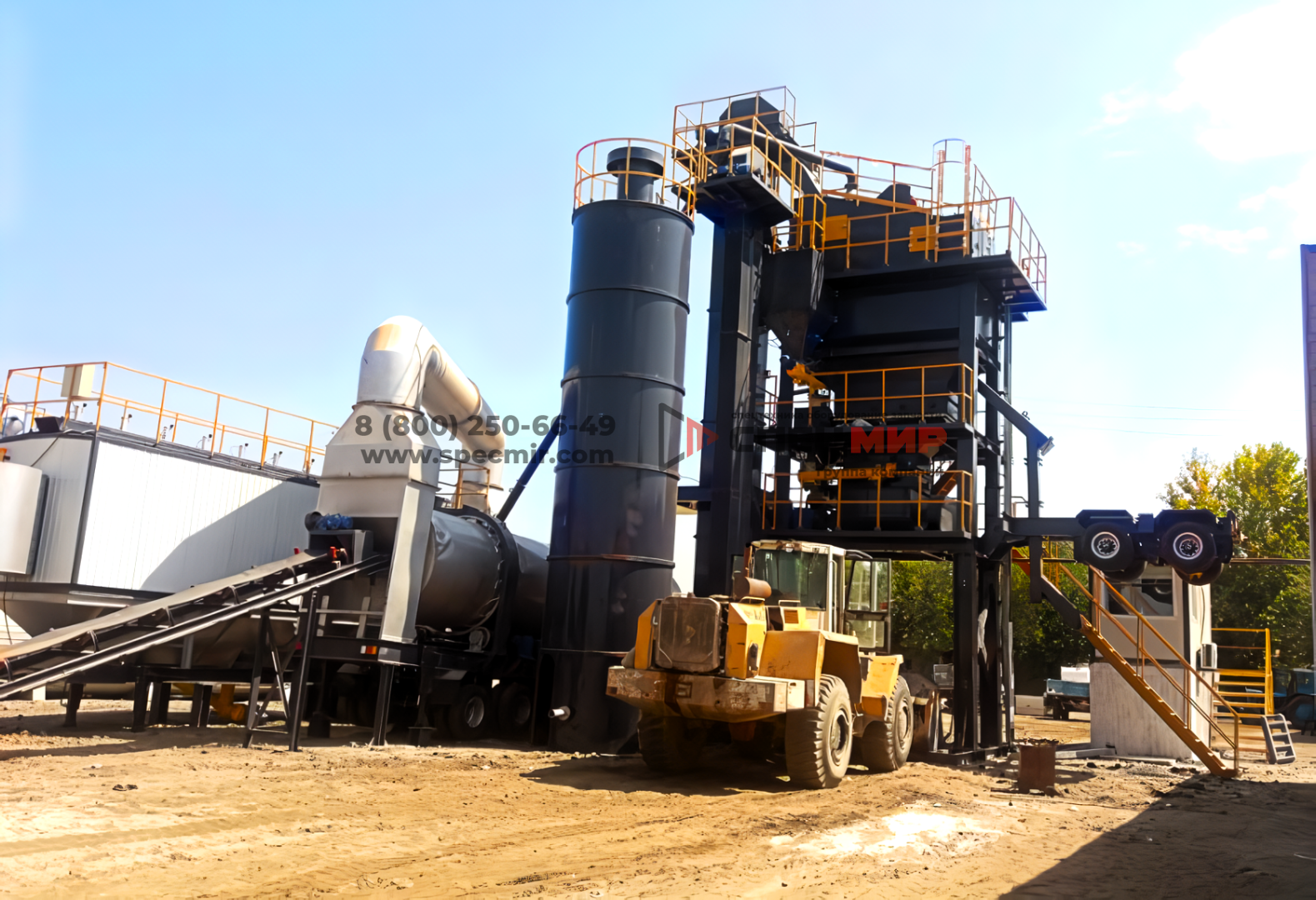 Мобильный асфальтный завод YLB 1500 1