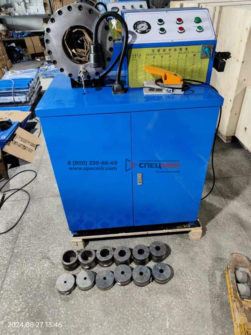 Опрессовочный станок для РВД с функцией зачистки слоев (функция окорки) РВД МК-350 ( 2-х дюймовый) 1